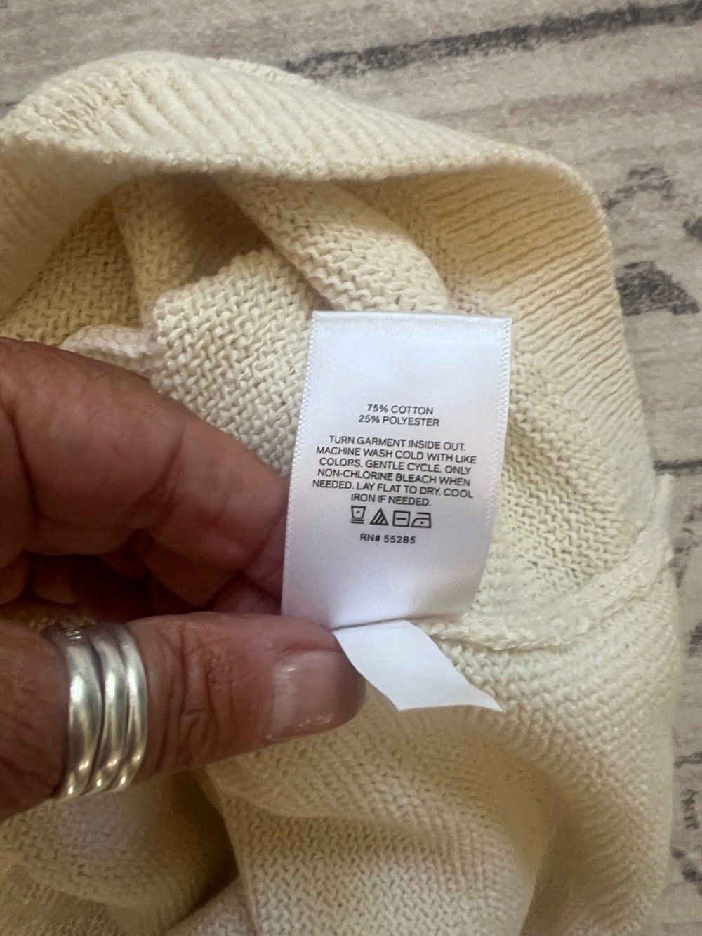 Express Cream Open-Back Knitted Maxi Dress - Picture 7 of 7